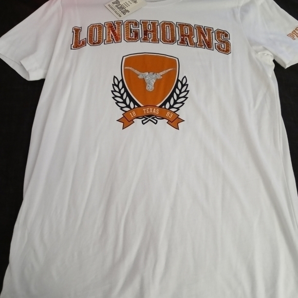 𝅺victoria's Secret PINK Collegiate bling campus tshirt - Picture 1 of 6